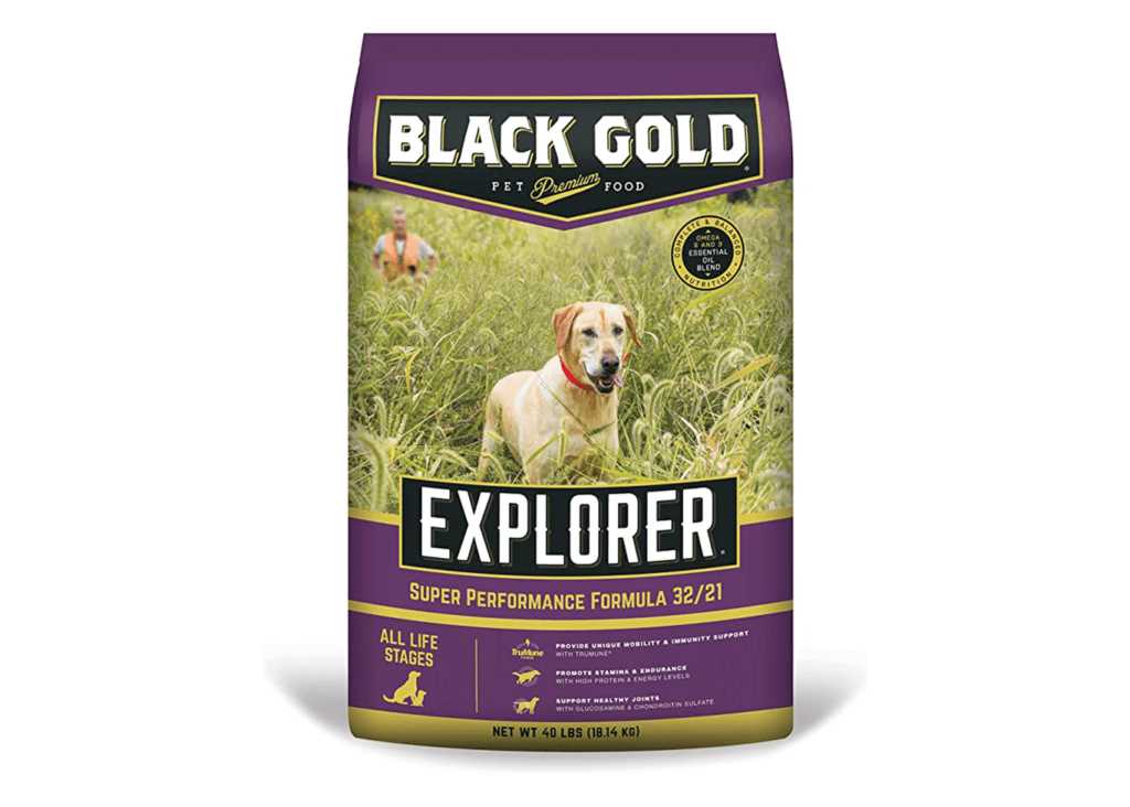 Black Gold Explorer Super Performance Formula 32/21 Dog Food bag