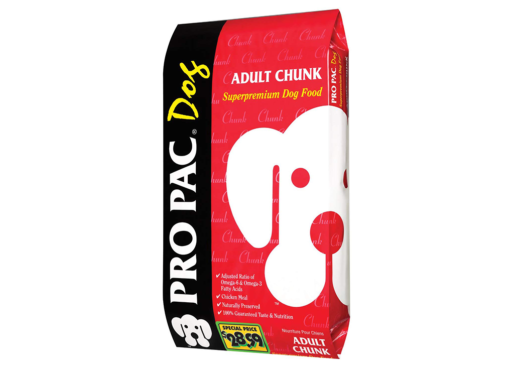 PRO PAC Adult Chunk Dog Food bag