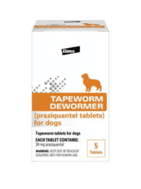 Elanco Tapeworm Dewormer for Dogs (5 Tablets)